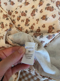 Floral Print Cotton Overalls (1X)