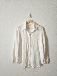 Acoa Cotton Gauze Button Up (S/M)