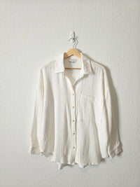 Acoa Cotton Gauze Button Up (S/M)