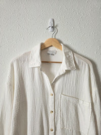 Acoa Cotton Gauze Button Up (S/M)