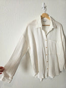 Acoa Cotton Gauze Button Up (S/M)