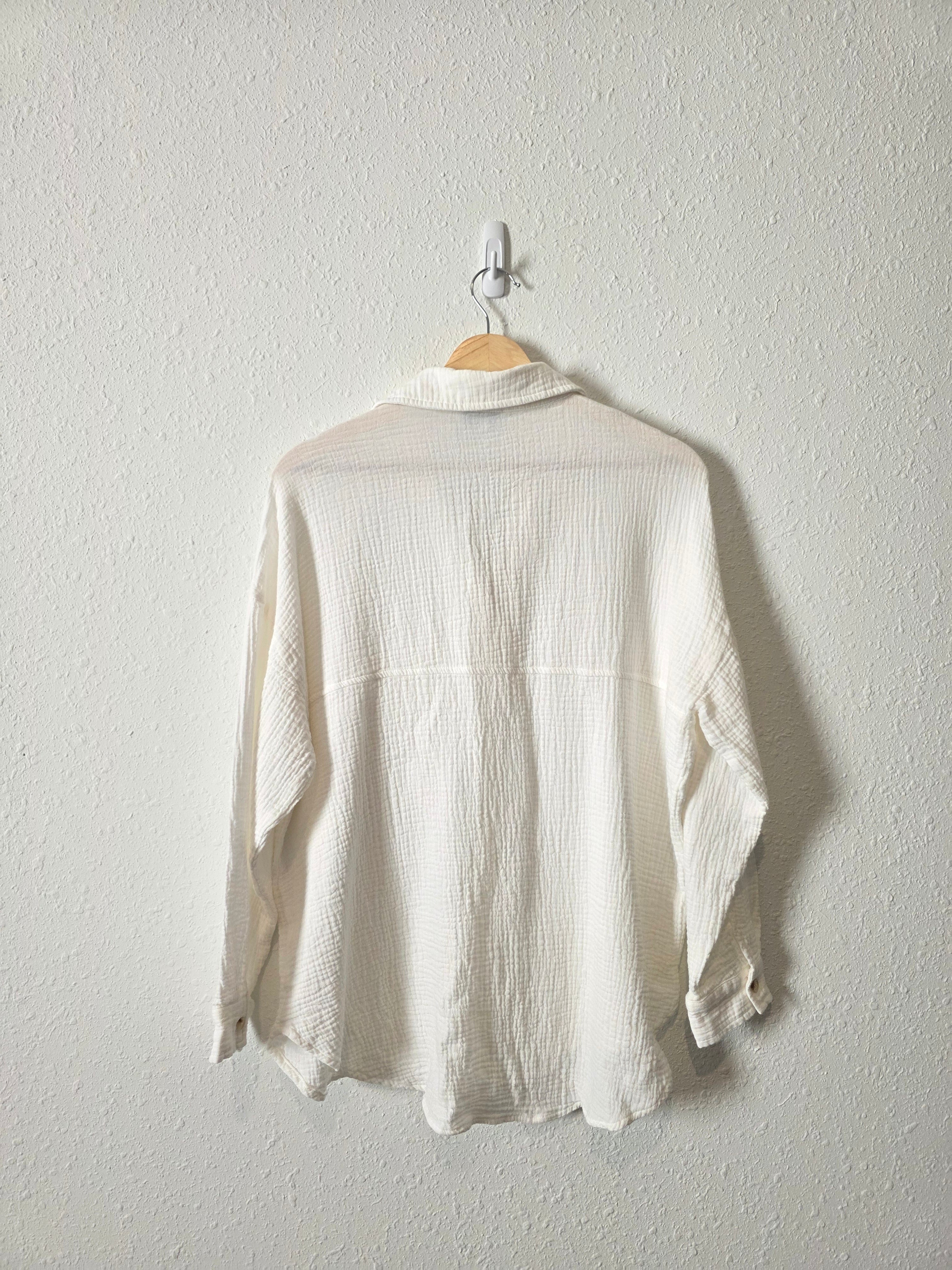 Acoa Cotton Gauze Button Up (S/M)