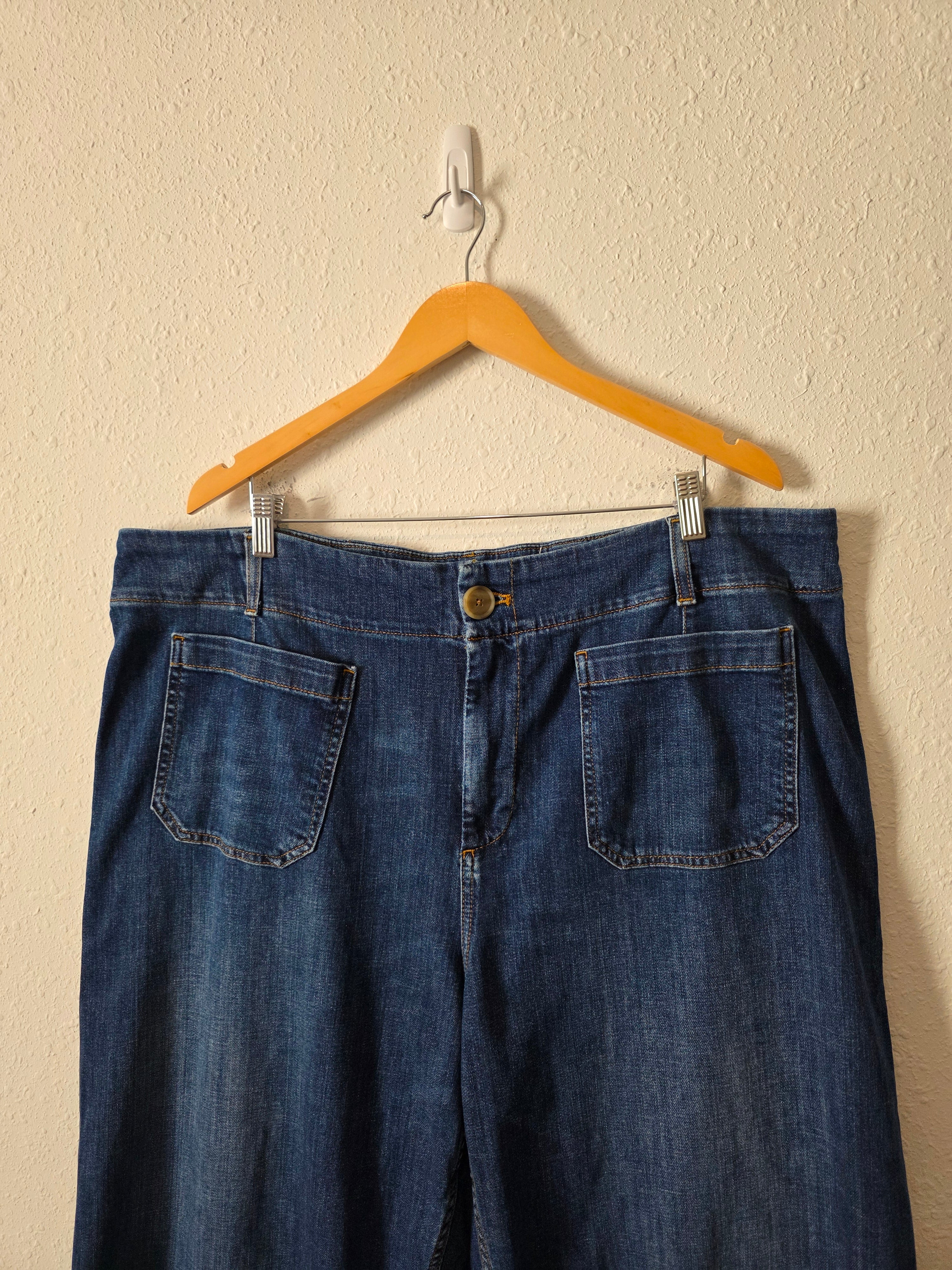 Maeve Colette Wide Leg Jeans (22W)