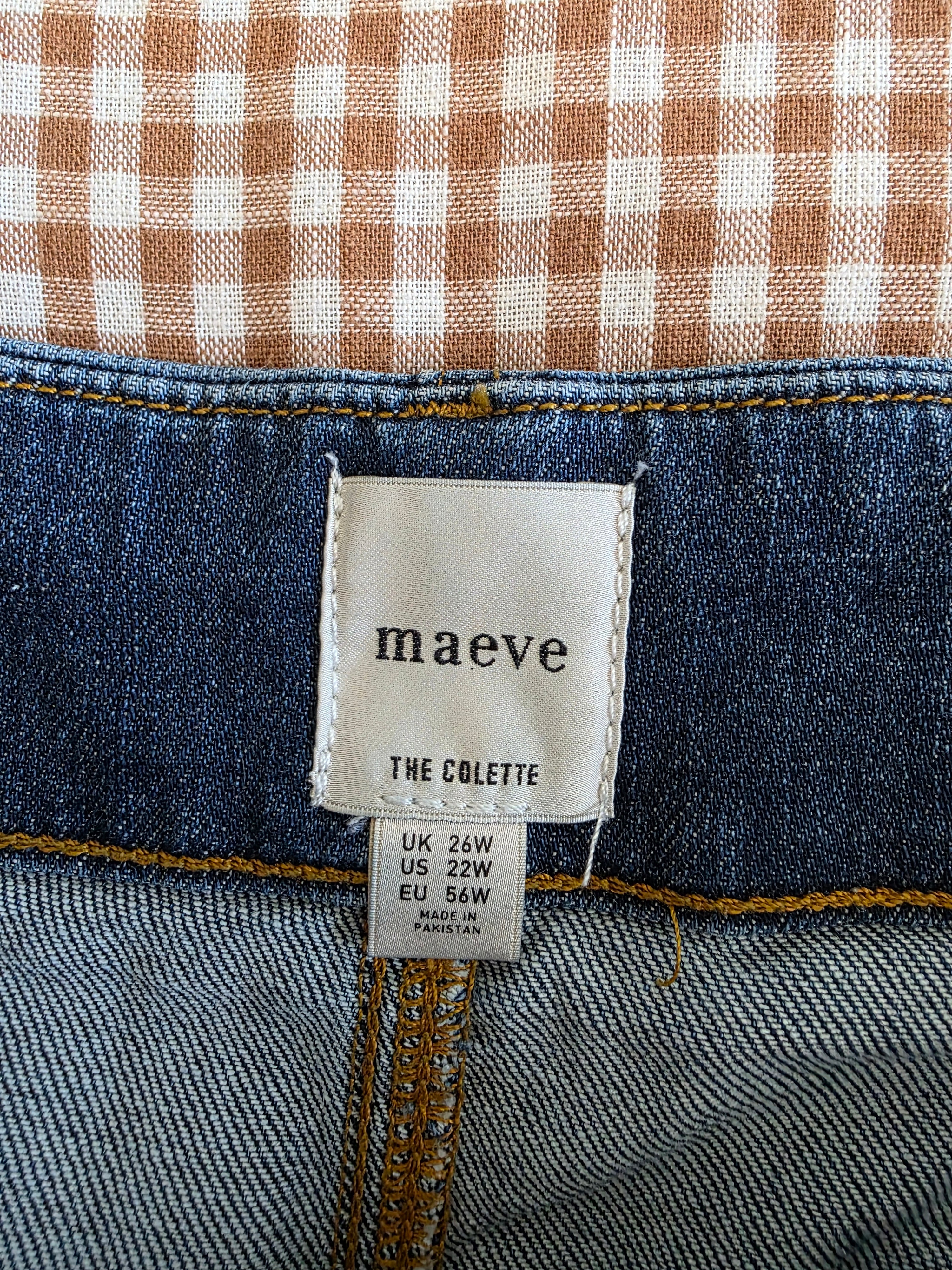 Maeve Colette Wide Leg Jeans (22W)