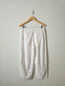 Athleta White Linen Drawstring Pants (SP)