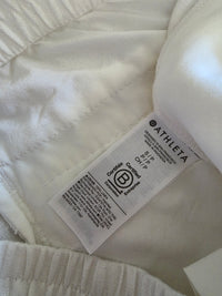 Athleta White Linen Drawstring Pants (SP)