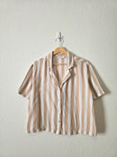 Striped Cotton Boxy Top (M)