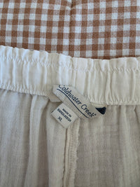 Cotton Gauze Wide Leg Pants (XL)
