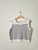 Striped Crewneck Knit Tank (M)