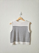 Striped Crewneck Knit Tank (M)