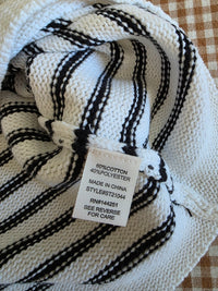 Striped Crewneck Knit Tank (M)