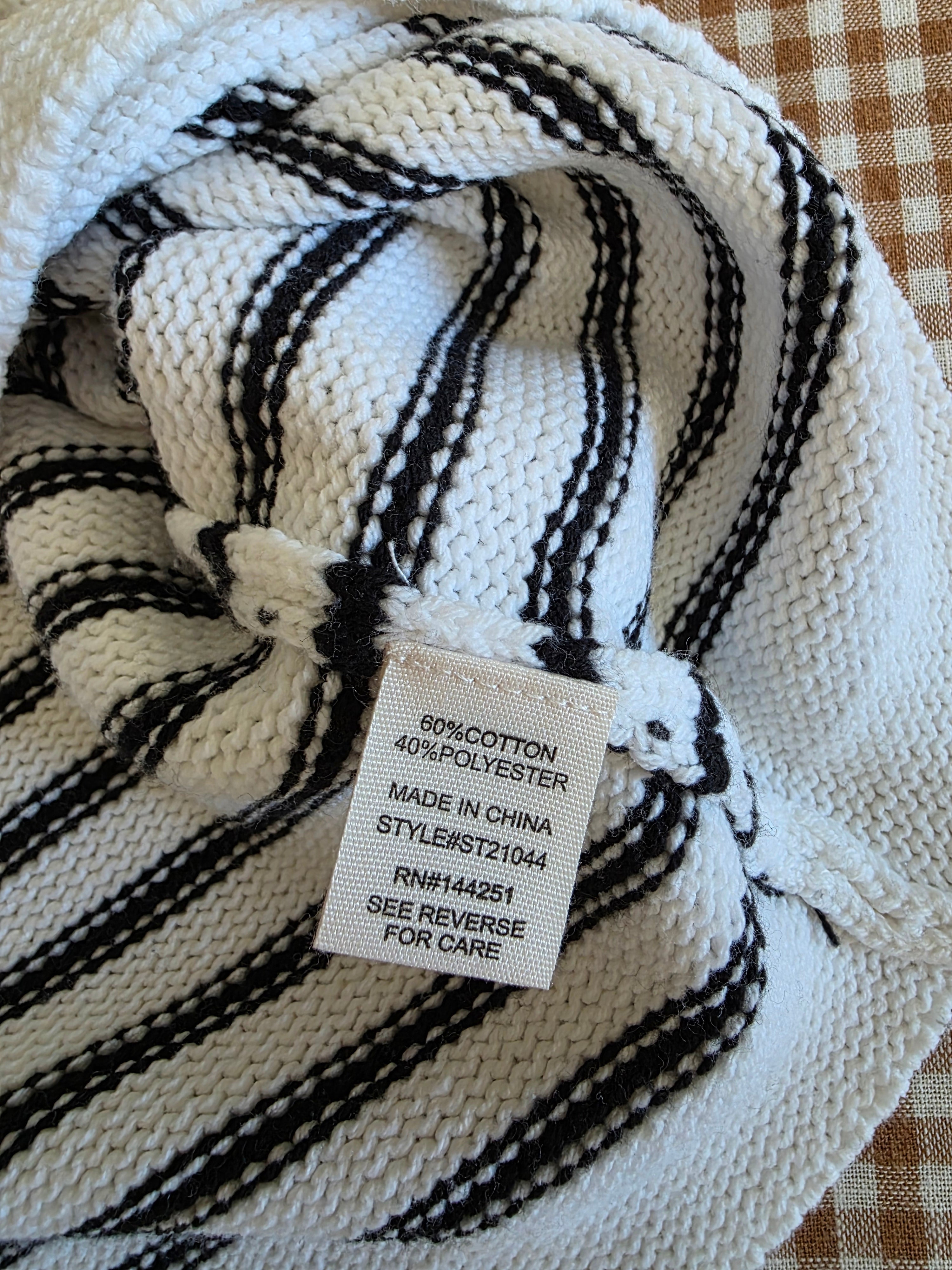 Striped Crewneck Knit Tank (M)