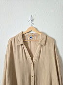 Cotton Gauze Button Up Shirt (3X)