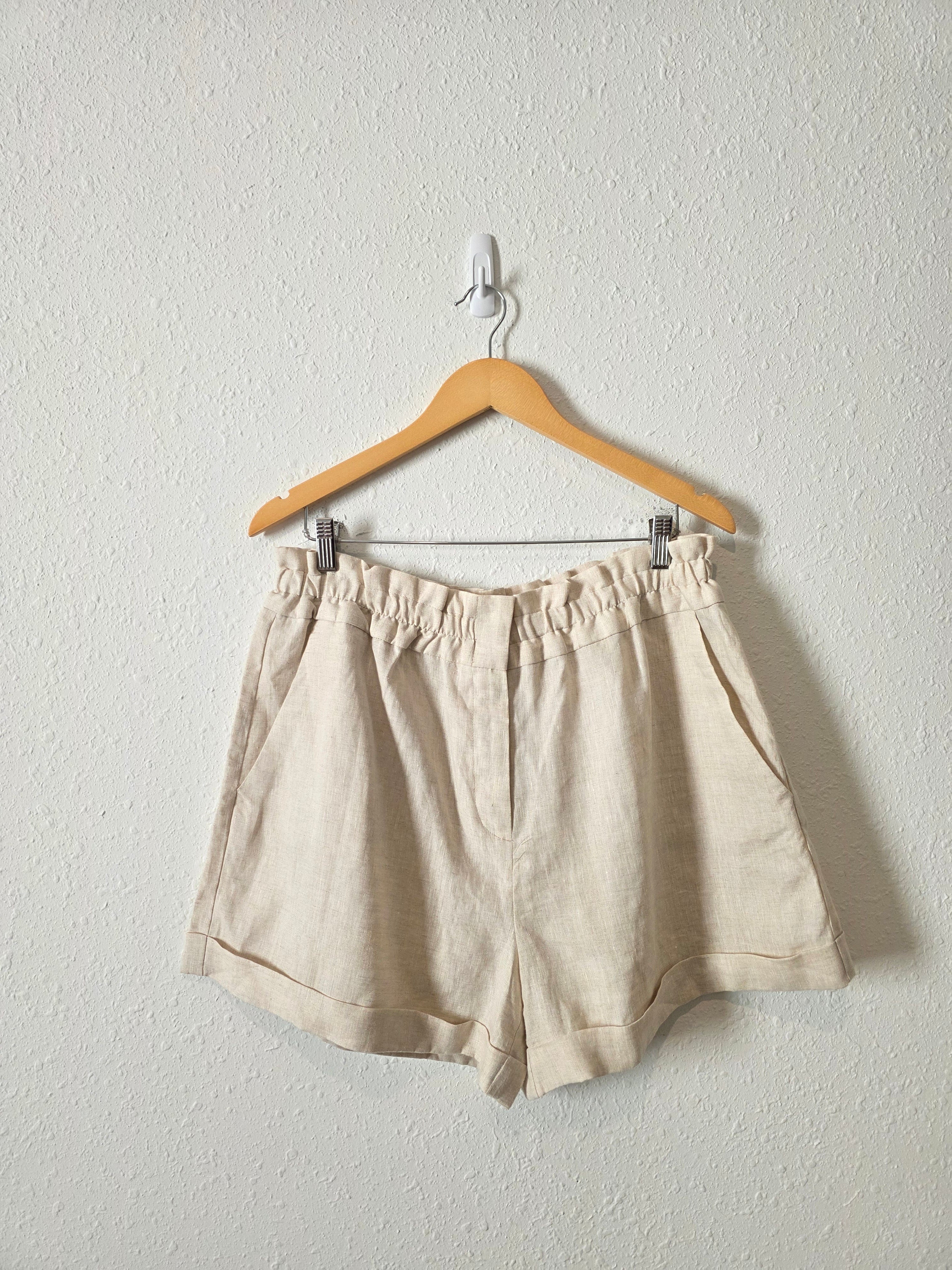 Leyden Oat Linen Shorts (XL)
