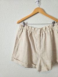 Leyden Oat Linen Shorts (XL)