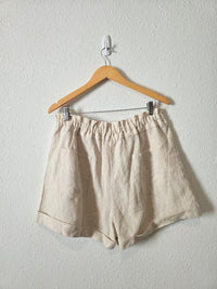 Leyden Oat Linen Shorts (XL)