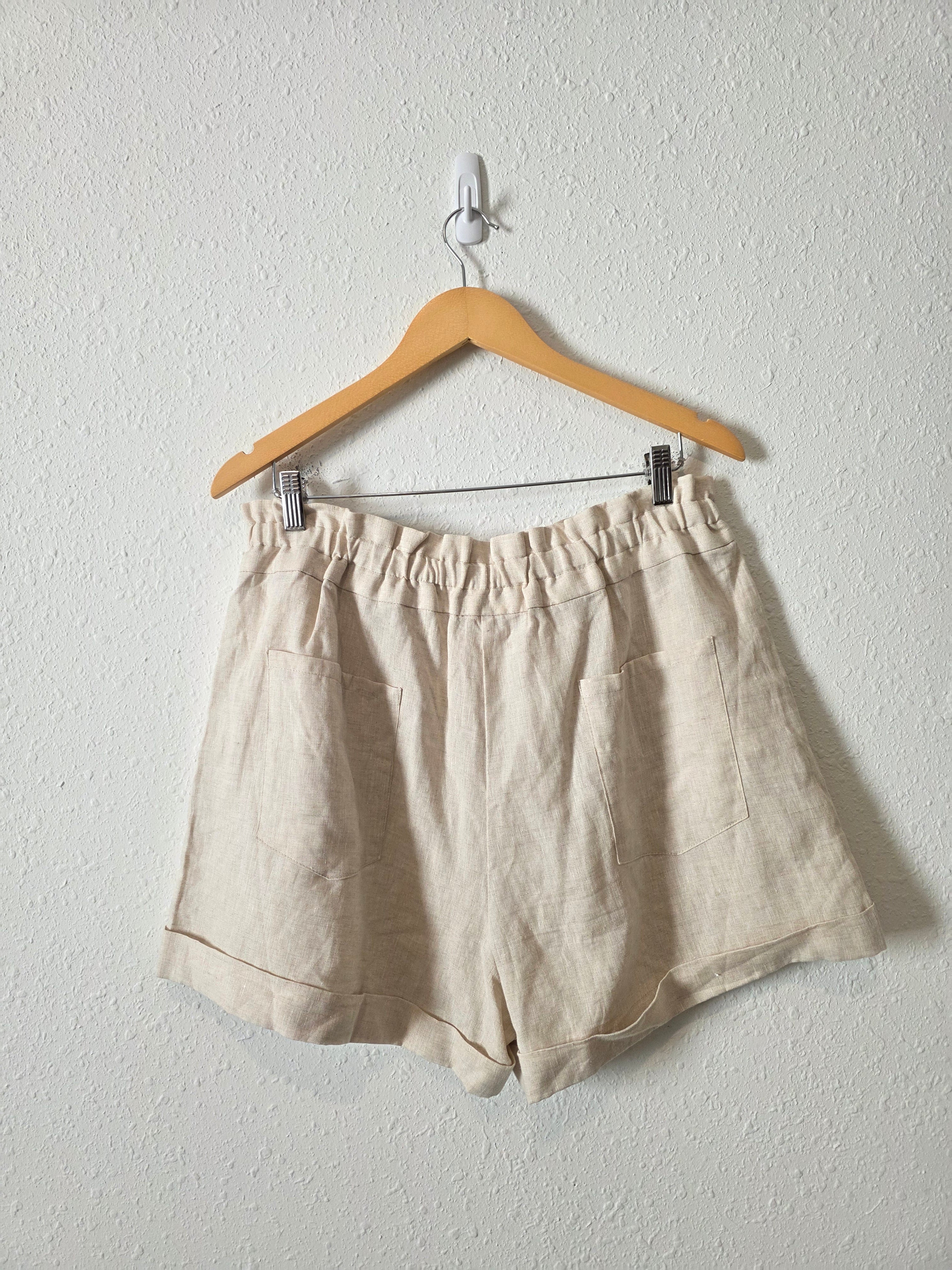 Leyden Oat Linen Shorts (XL)