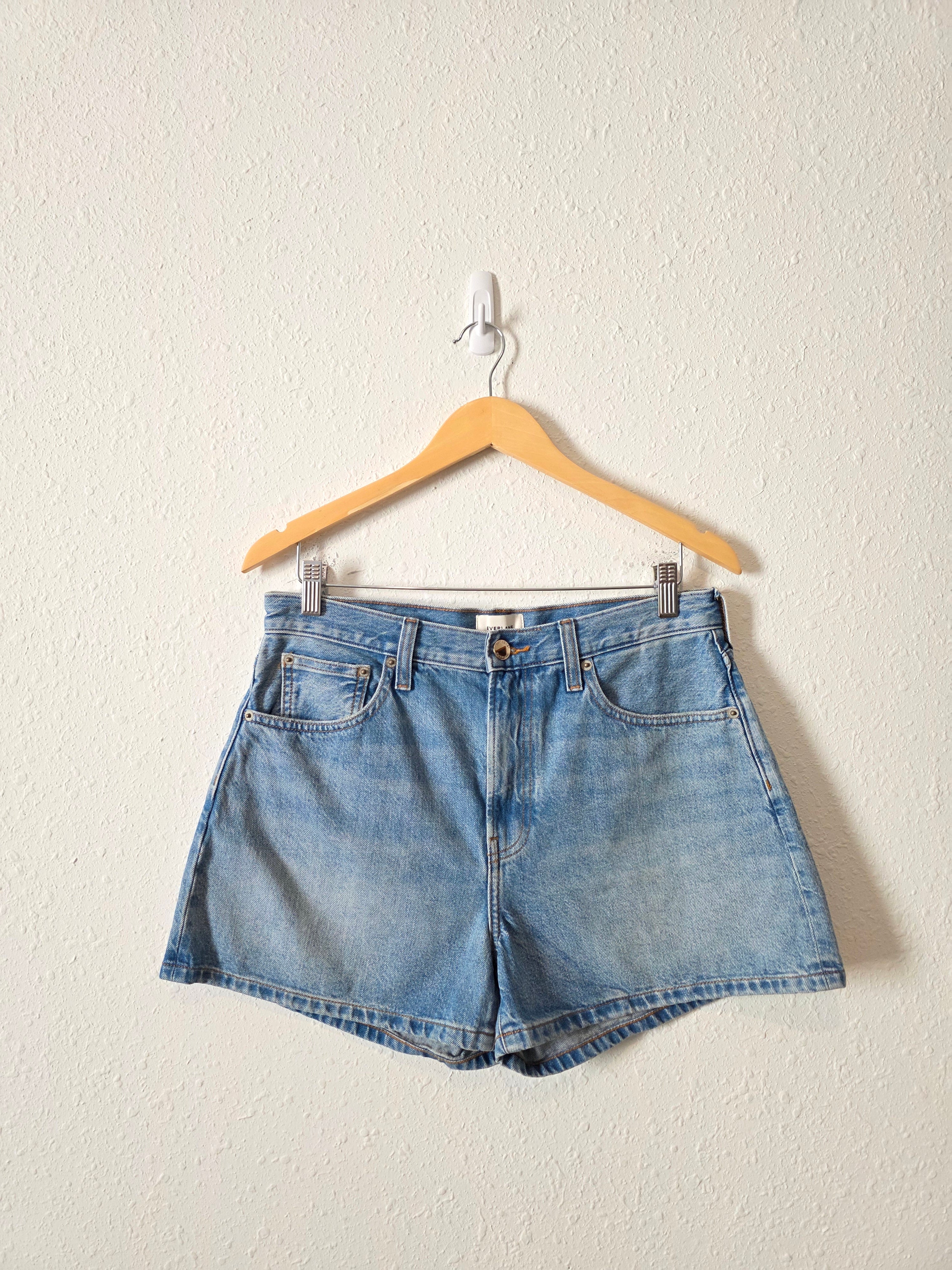 Everlane Light Wash Denim Shorts (30)