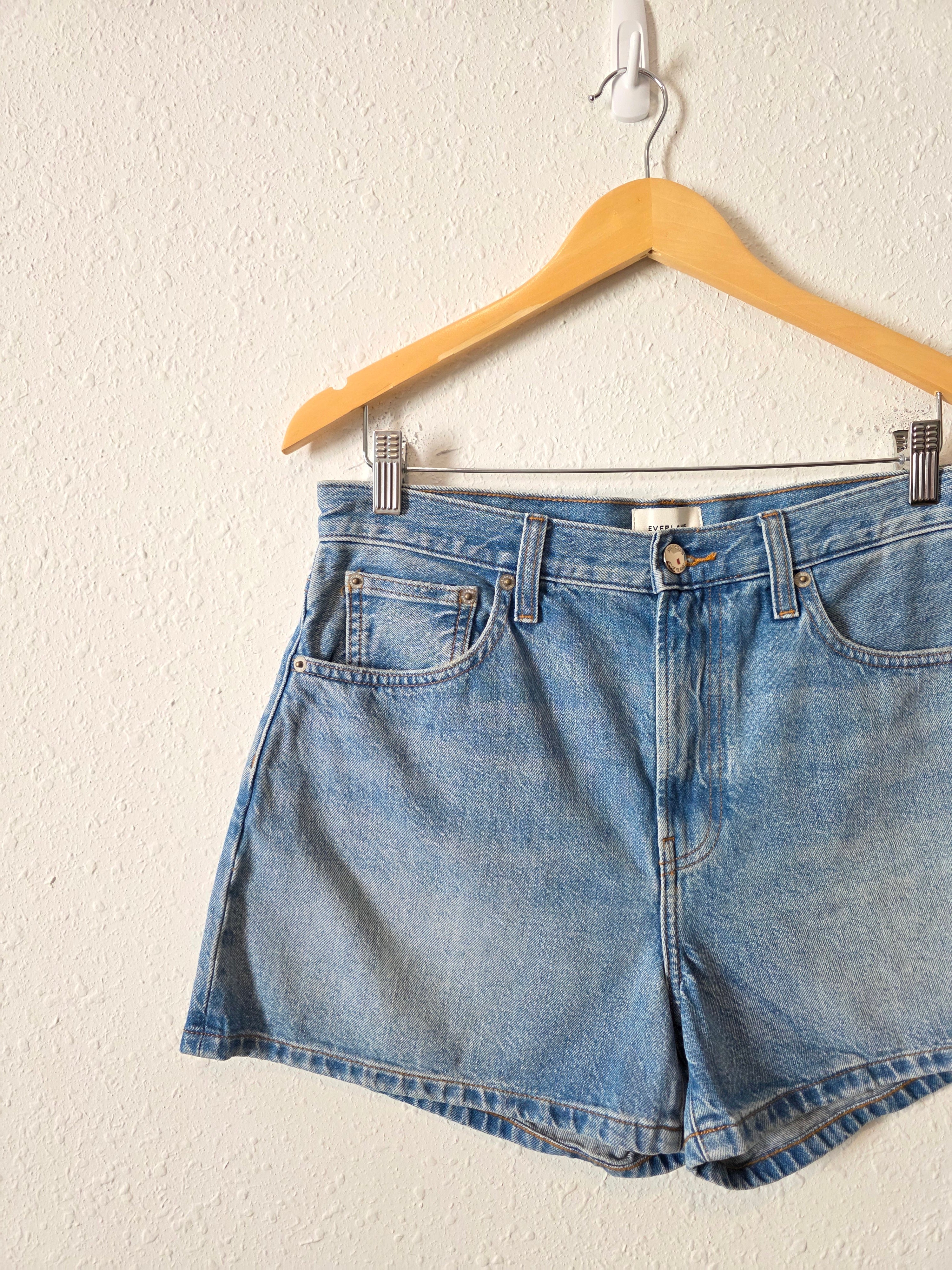 Everlane Light Wash Denim Shorts (30)
