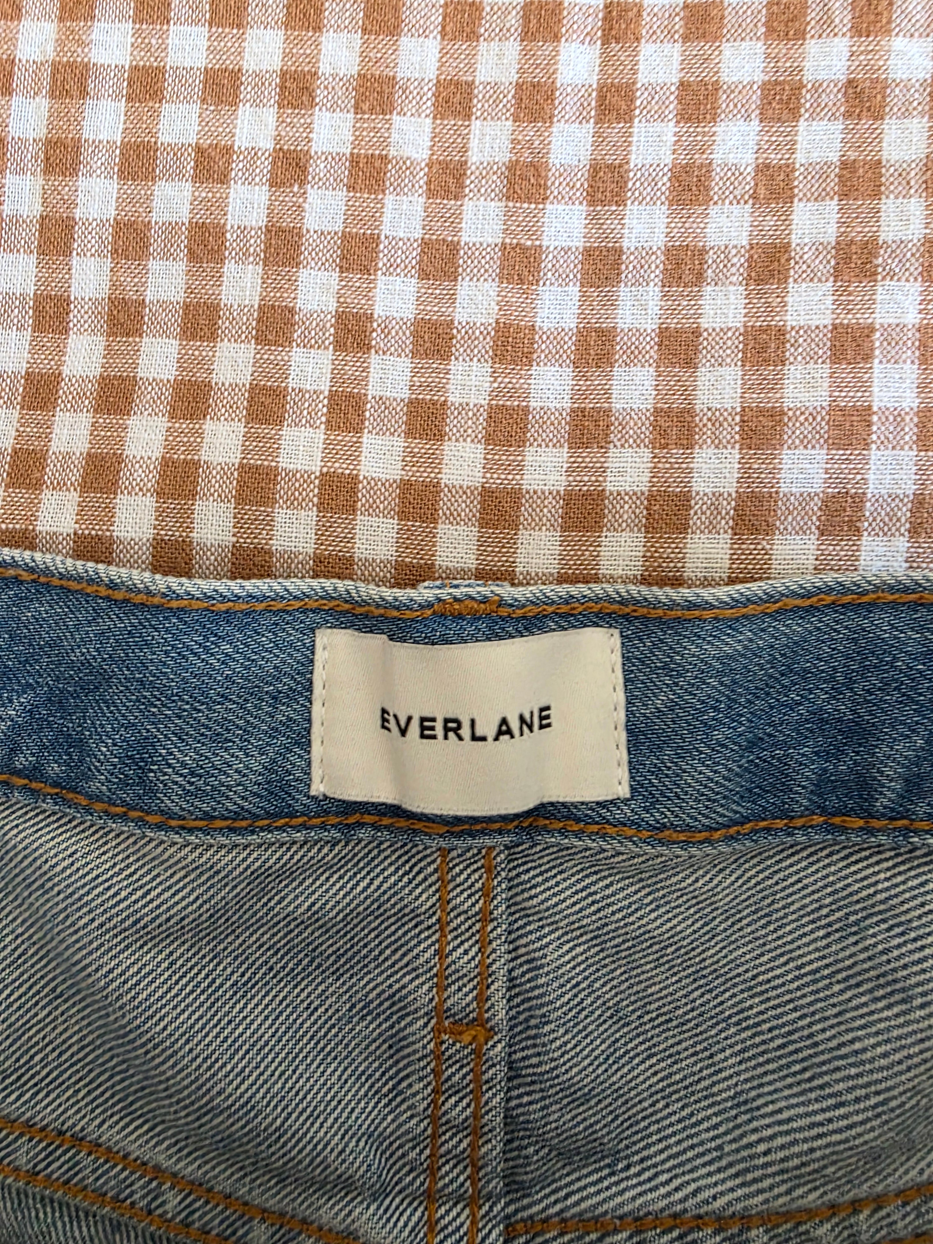 Everlane Light Wash Denim Shorts (30)