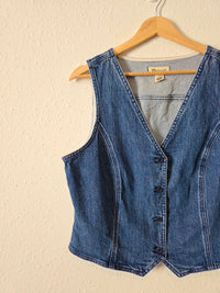 Madewell Button Front Denim Vest (14)