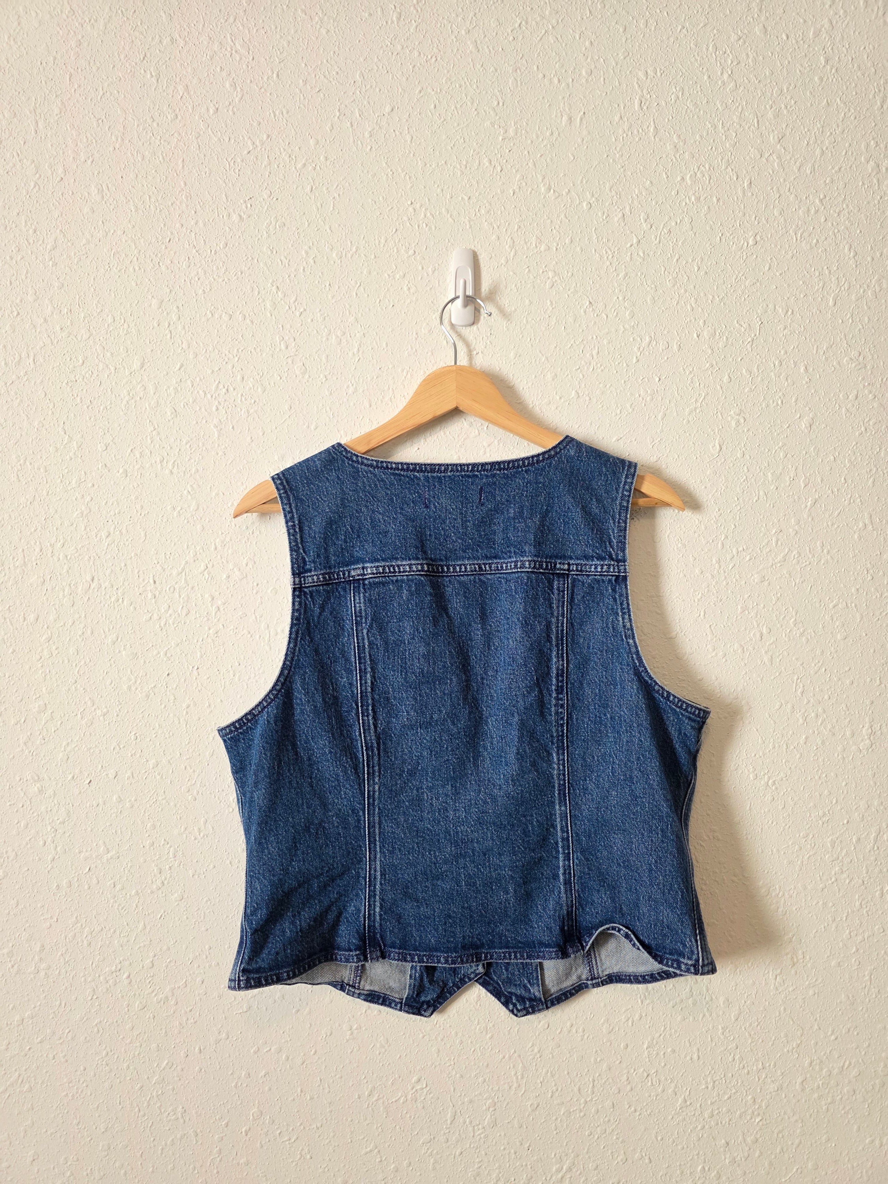 Madewell Button Front Denim Vest (14)