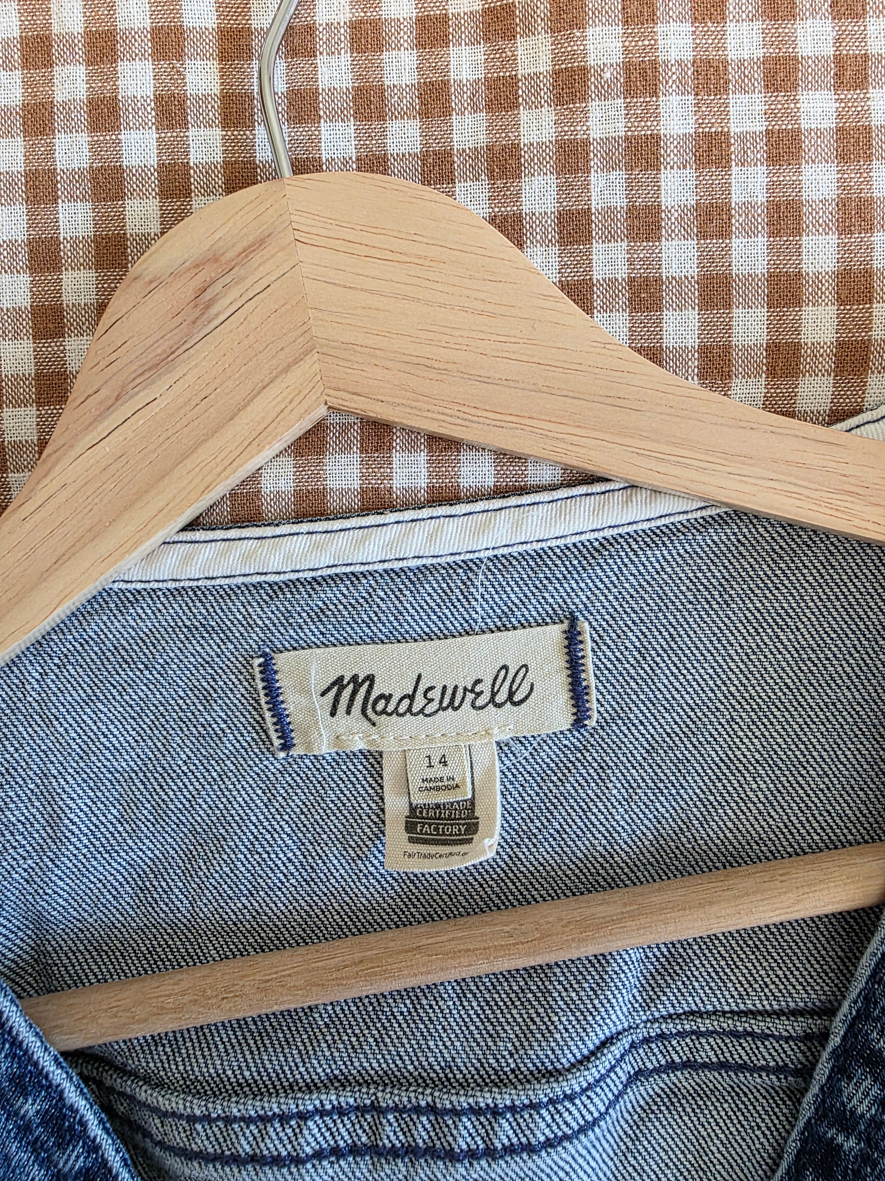 Madewell Button Front Denim Vest (14)