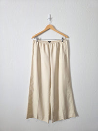 J.Crew Wide Leg Linen Blend Pants (L)