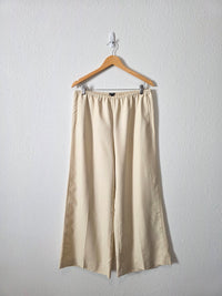 J.Crew Wide Leg Linen Blend Pants (L)