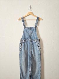 Aerie Relaxed Denim Overalls (S)