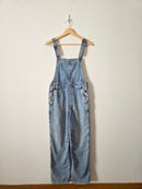 Aerie Relaxed Denim Overalls (S)