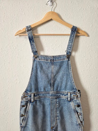 Aerie Relaxed Denim Overalls (S)