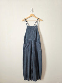 Easel Wide Leg Gauze Overalls (M)