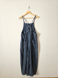 Easel Wide Leg Gauze Overalls (M)