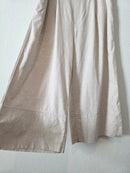 Linen Cotton Blend Wide Leg Pants (L)