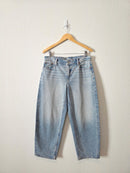 Light Wash Barrel Jeans (6)