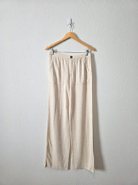 Love Tree Relaxed Linen Blend Pants (M)