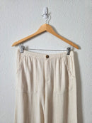 Love Tree Relaxed Linen Blend Pants (M)