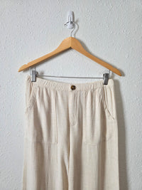 Love Tree Relaxed Linen Blend Pants (M)