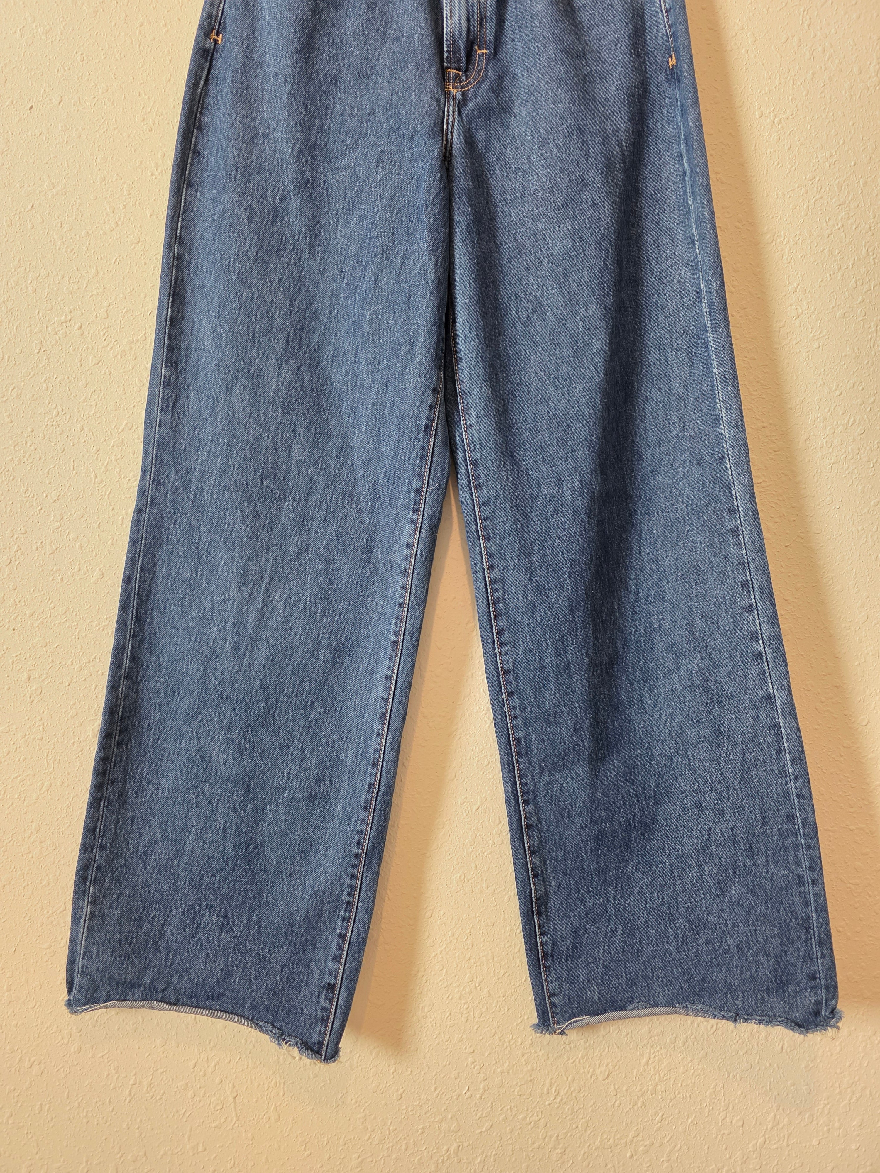 Hidden Dark Wash Wide Leg Jeans (25)