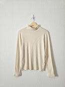 NEW J.Crew Ribbed Mockneck Top (M)