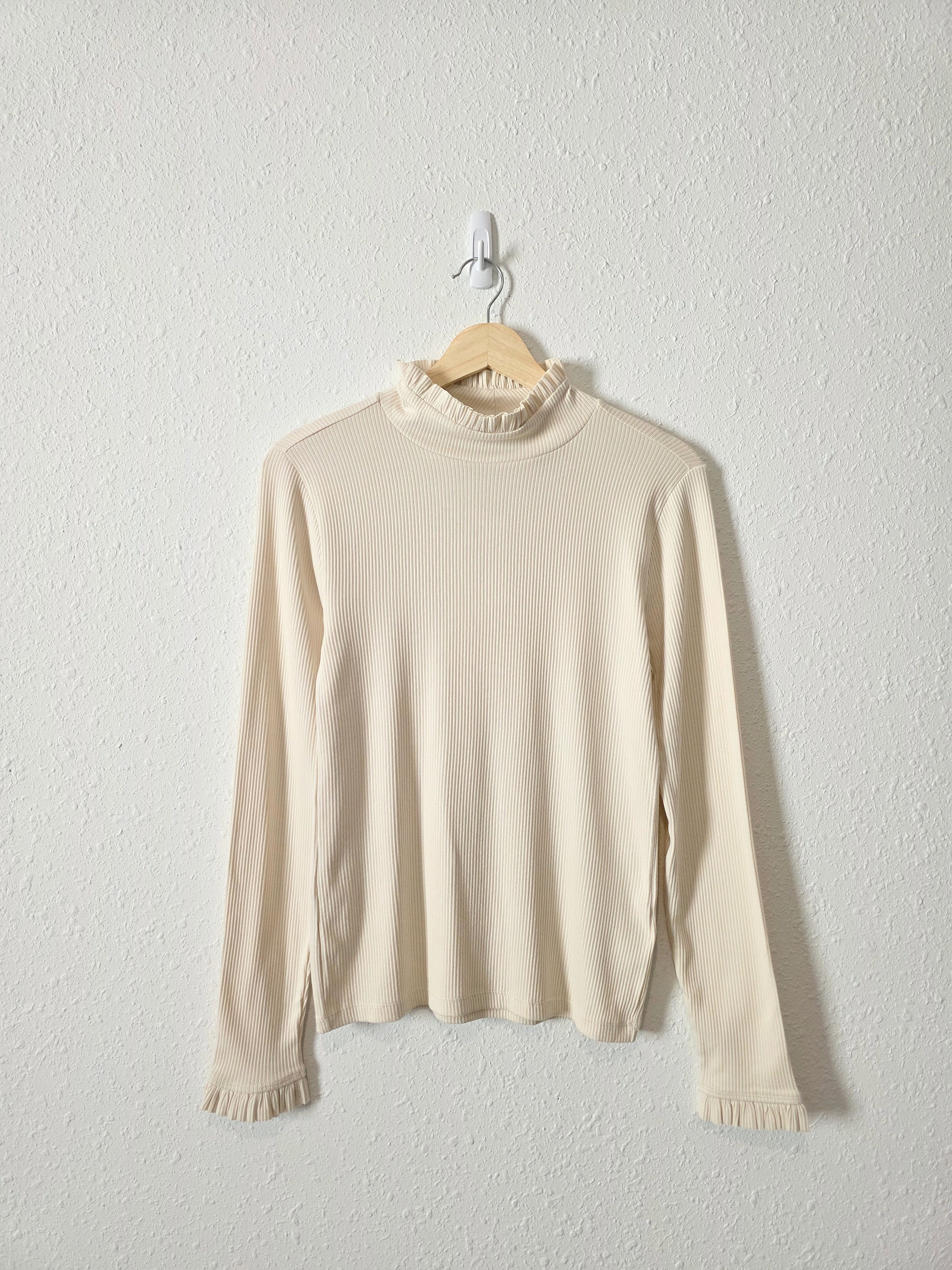 NEW J.Crew Ribbed Mockneck Top (M)