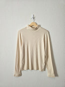 NEW J.Crew Ribbed Mockneck Top (M)