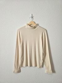 NEW J.Crew Ribbed Mockneck Top (M)