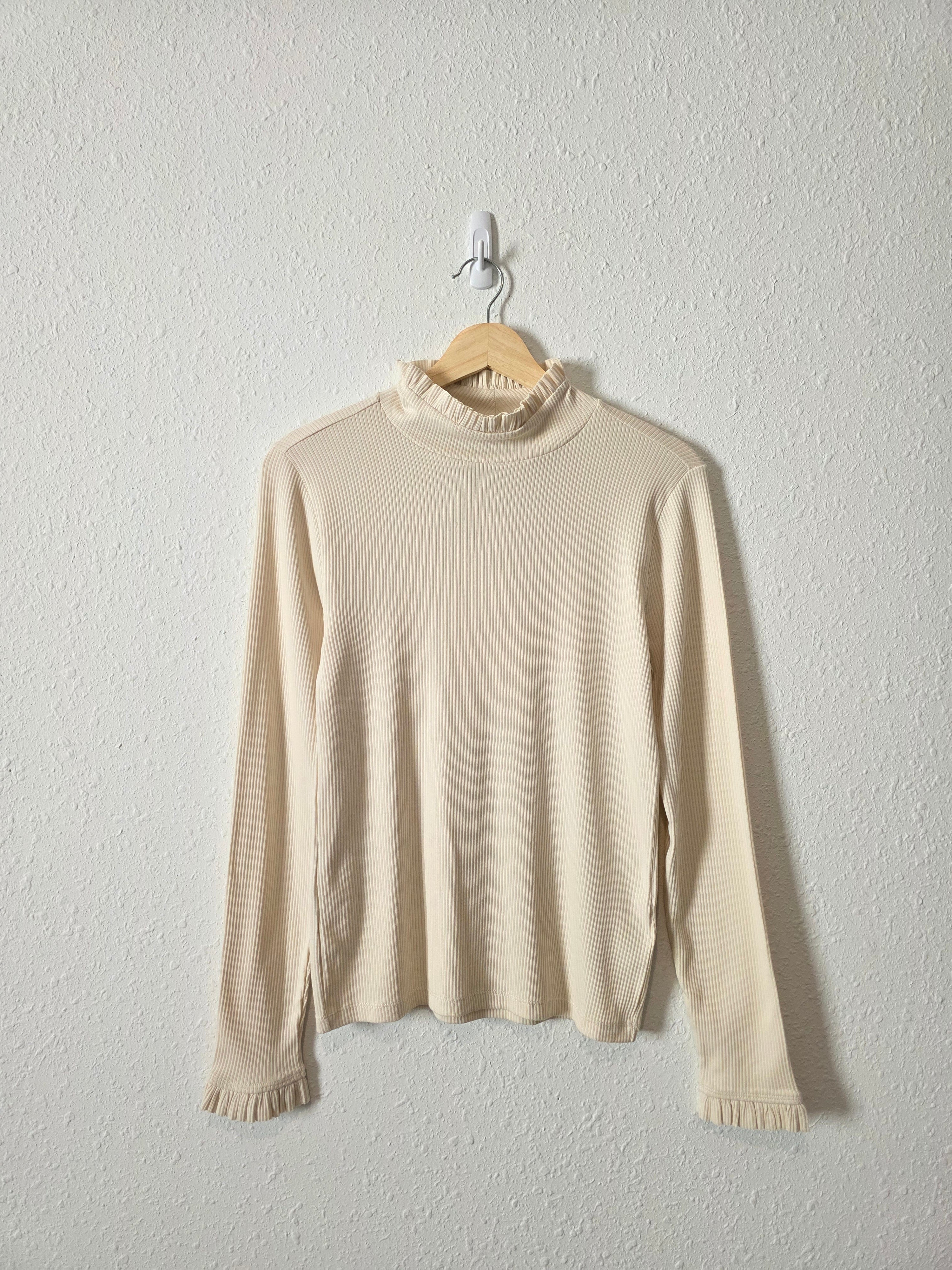 NEW J.Crew Ribbed Mockneck Top (M)