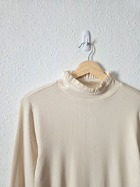 NEW J.Crew Ribbed Mockneck Top (M)