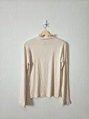 NEW J.Crew Ribbed Mockneck Top (M)