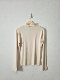 NEW J.Crew Ribbed Mockneck Top (M)