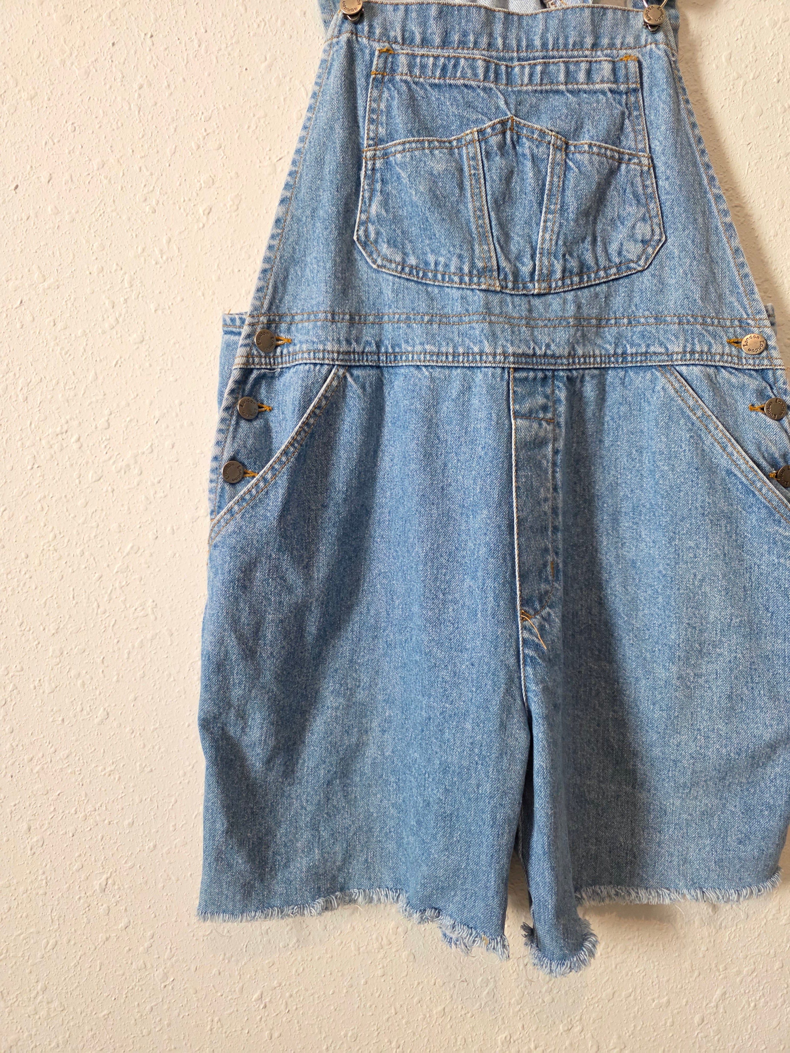 Vintage London Jeans Denim Shortalls (L)