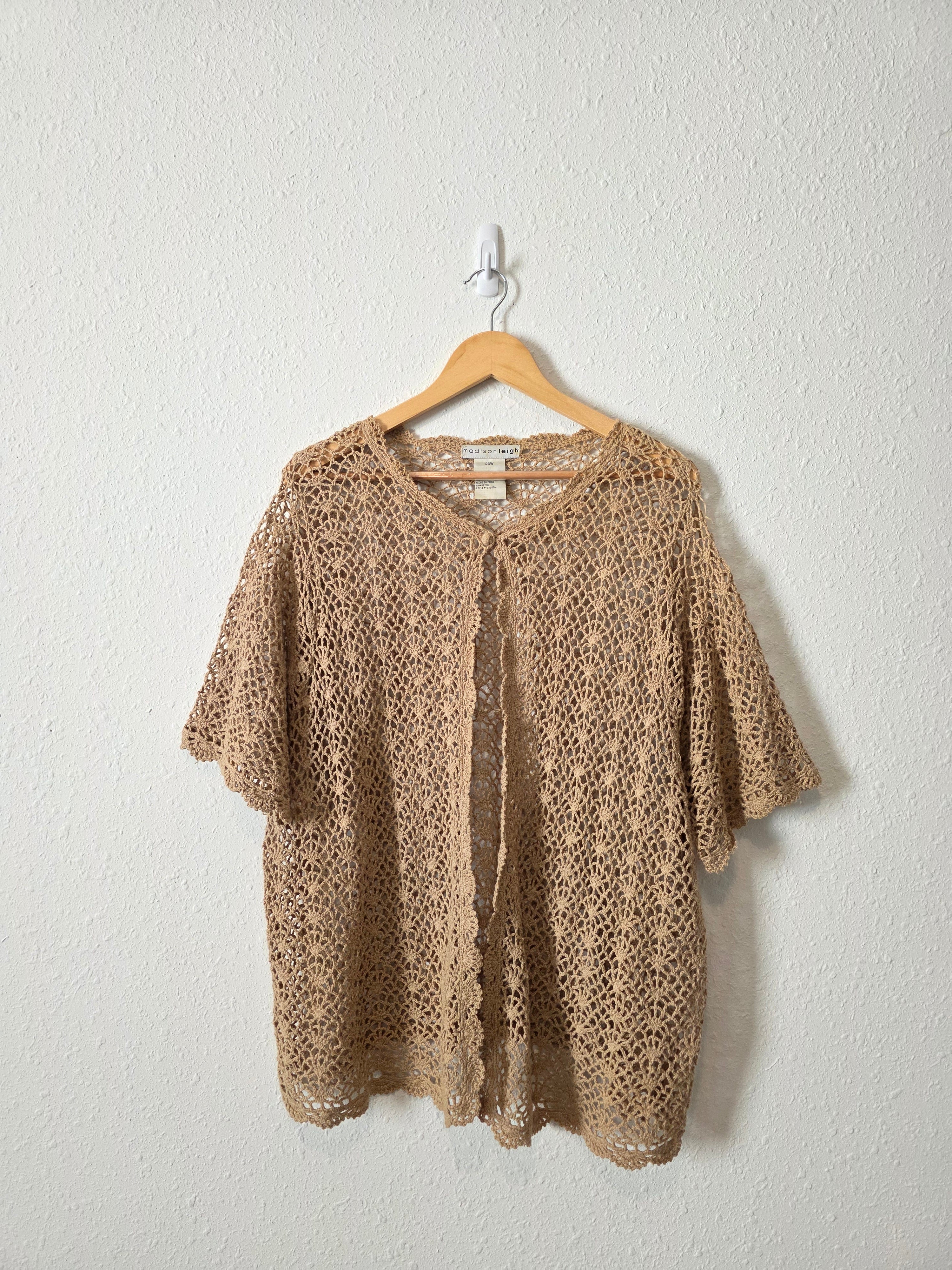 Vintage Crochet Knit Top (24W)